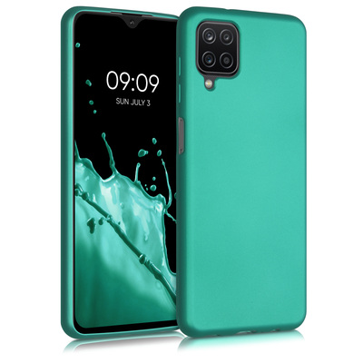 TPU Hülle für Samsung Galaxy A12 in Metallic Türkis