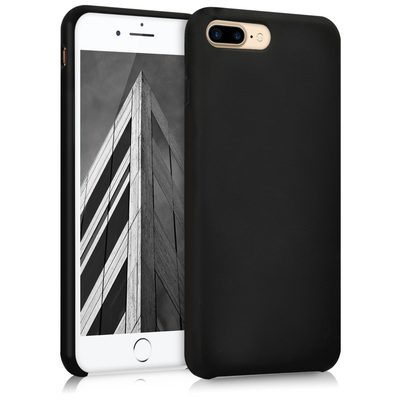 Cross selling Gummierte Silikon Hülle für Apple iPhone 7 Plus / iPhone 8 Plus in Schwarz