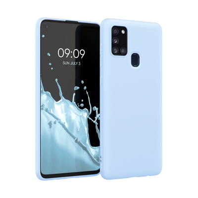 Cross selling TPU Hülle für Samsung Galaxy A21s in Hellblau matt