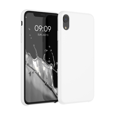 Cross selling Gummierte Silikon Hülle für Apple iPhone XR in Weiß