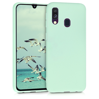 TPU Hülle für Samsung Galaxy A40 in Mintgrün matt