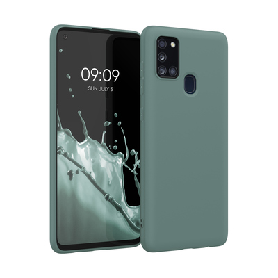 Cross selling TPU Hülle für Samsung Galaxy A21s in Blaugrün
