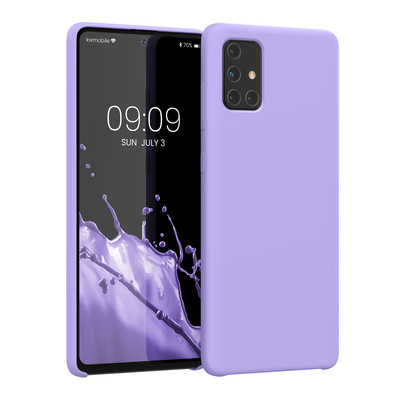 Cross selling Gummierte Silikon Hülle für Samsung Galaxy A71 in Veilchen Lila