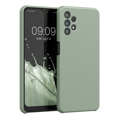 Cross selling Gummierte Silikon Hülle für Samsung Galaxy A32 5G in Graugrün