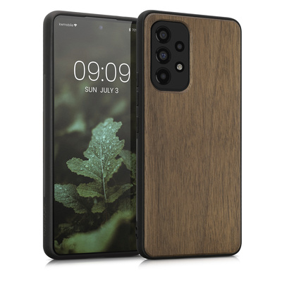 Holzhülle mit TPU Bumper für Samsung Galaxy A53 5G Walnussholz Holzhülle mit TPU Bumper für Samsung Galaxy A53 5G Walnussholz