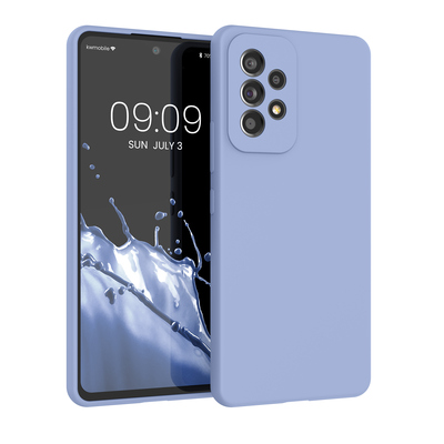 Gummierte Silikon Hülle für Samsung Galaxy A53 5G in Hellblau matt Gummierte Silikon Hülle für Samsung Galaxy A53 5G in Hellblau matt