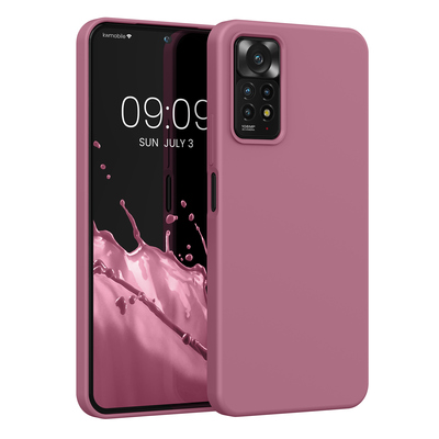 Cross selling Gummierte Silikon Hülle für Xiaomi Redmi Note 11 Pro / Note 11 Pro (5G) / Note 12 Pro (4G) in Dark Rose
