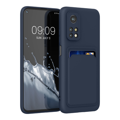 Cross selling TPU Hülle mit Kartenfach für Xiaomi Mi 10T / Mi 10T Pro Dunkelblau