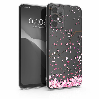 Crystal TPU Case für Samsung Galaxy A23 4G / 5G Kirschblütenblätter Design