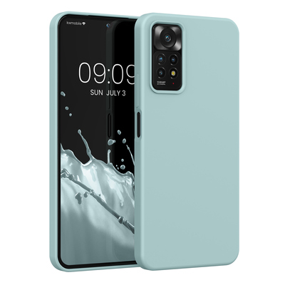 Cross selling Gummierte Silikon Hülle für Xiaomi Redmi Note 11 Pro / Note 11 Pro (5G) / Note 12 Pro (4G) in Cool Mint