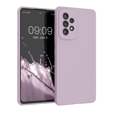 Gummierte Silikon Hülle für Samsung Galaxy A53 5G in Nude Lilac