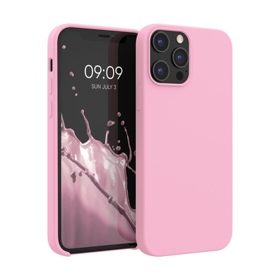 Cross selling Gummierte Silikon Hülle für Apple iPhone 12 Pro Max in Hellrosa