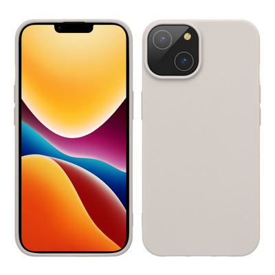 TPU Hülle für Apple iPhone 14 in Beige matt