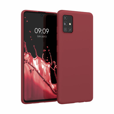 Cross selling TPU Hülle für Samsung Galaxy A51 in Rhabarber Rot