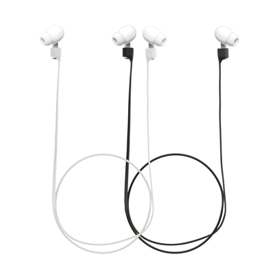 2x Halteband Magnetisch für Apple Airpods 1 / 2 / 3 / Pro 1 / Pro 2 Schwarz Weiß