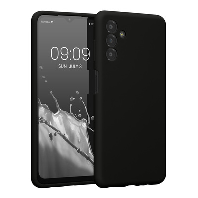 Gummierte Silikon Hülle mit Kameraschutz für Samsung Galaxy A13 5G in Schwarz Gummierte Silikon Hülle mit Kameraschutz für Samsung Galaxy A13 5G in Schwarz
