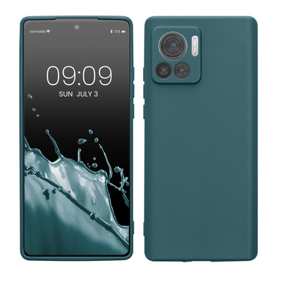 TPU Hülle mit Kameraschutz für Motorola Edge 30 Ultra in Petrol