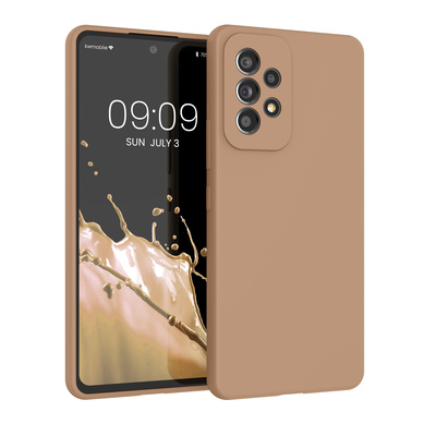 Gummierte Silikon Hülle für Samsung Galaxy A53 5G in Cappuccino Gummierte Silikon Hülle für Samsung Galaxy A53 5G in Cappuccino