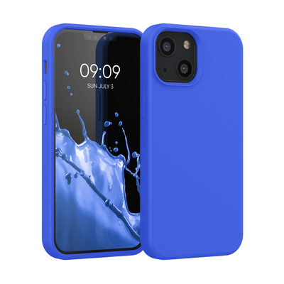 Cross selling Gummierte Silikon Hülle für Apple iPhone 13 mini in Baltik Blau