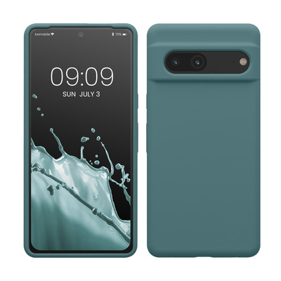Gummierte Silikon Hülle für Google Pixel 7 in Arctic Night
