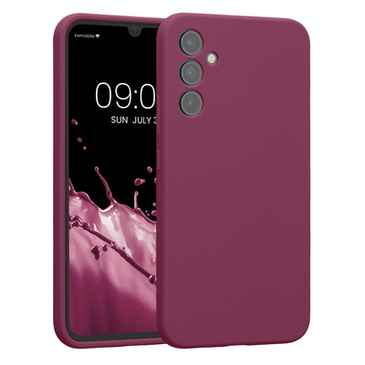 TPU Case gummiert mit Kameraschutz für Samsung Galaxy A34 5G Bordeaux Violett