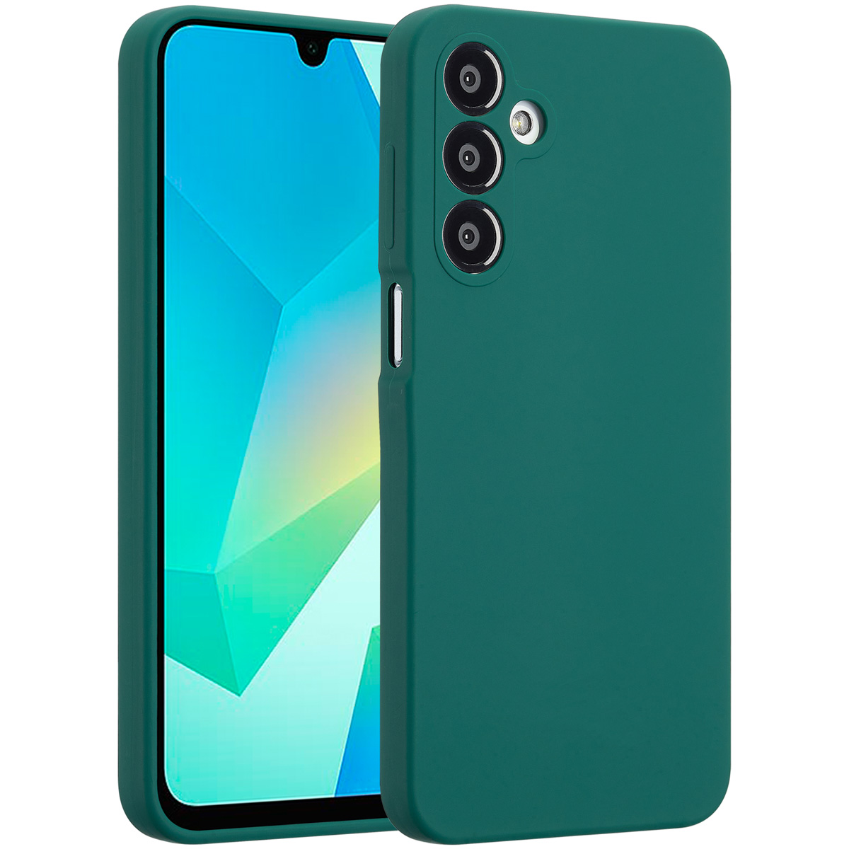Accezz Liquid Silikoncase für das Samsung Galaxy A16 - Dunkelgrün
