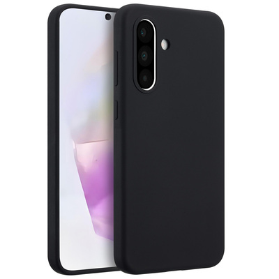 Accezz Liquid Silicone MagSafe Backcover für das Samsung Galaxy A36 / A56 - Schwarz