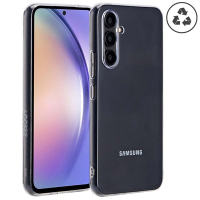 Accezz 100% recyceltes TPU Clear Cover für das Samsung Galaxy A54 (5G) - Transparent