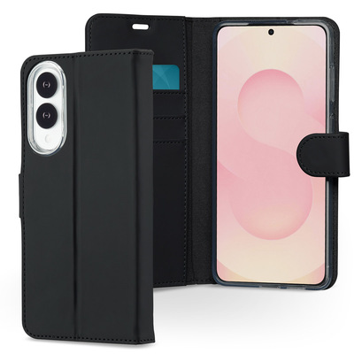 Accezz Wallet TPU Klapphülle für das Samsung Galaxy S25 Edge - Schwarz