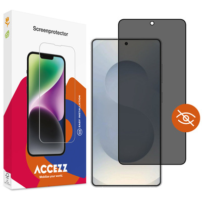 Accezz Privacy Displayschutz aus gehärtetem Glas für das Samsung Galaxy S25 Edge