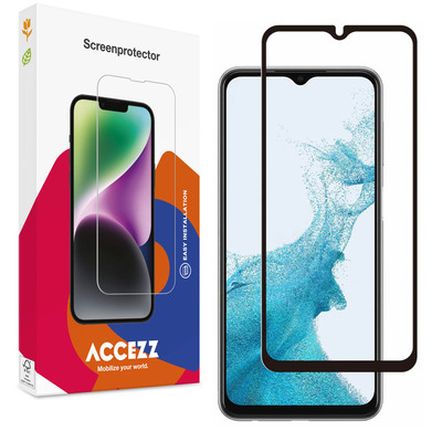 Accezz Full Cover Screen Protector aus gehärtetem Glas für das Samsung Galaxy A23 (5G)