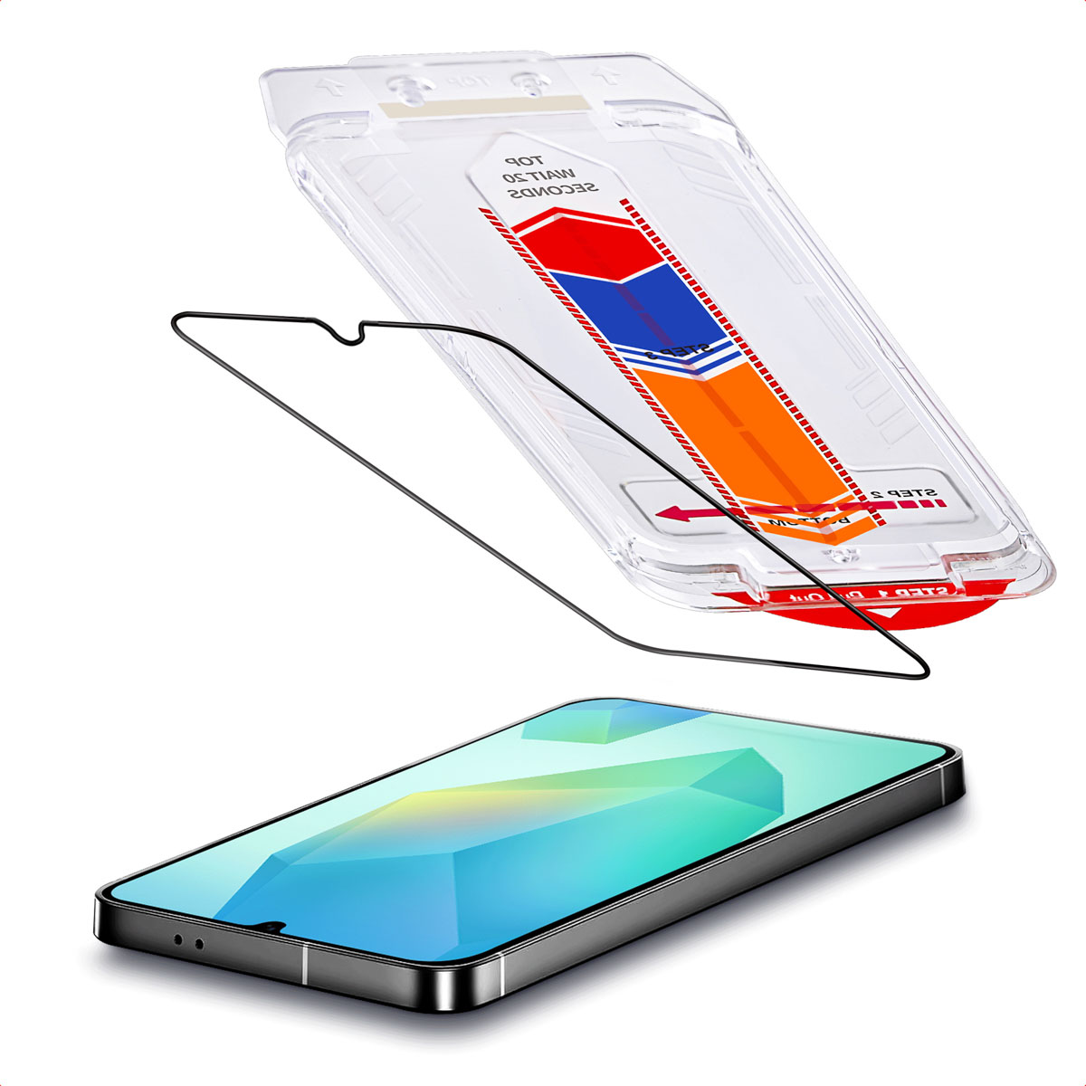 Accezz Gehärteter Glas-Schutz + Applikator für das Samsung Galaxy A16 (4G/5G) / A17 (5G)