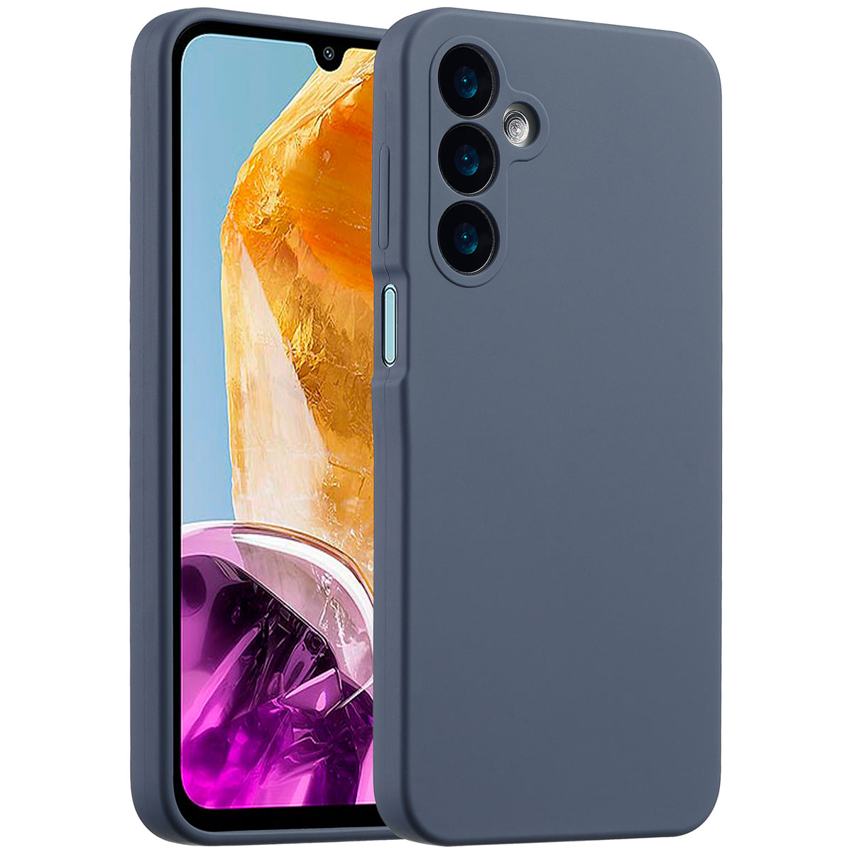 Accezz Liquid Silikoncase für das Samsung Galaxy A16 - Dunkelblau