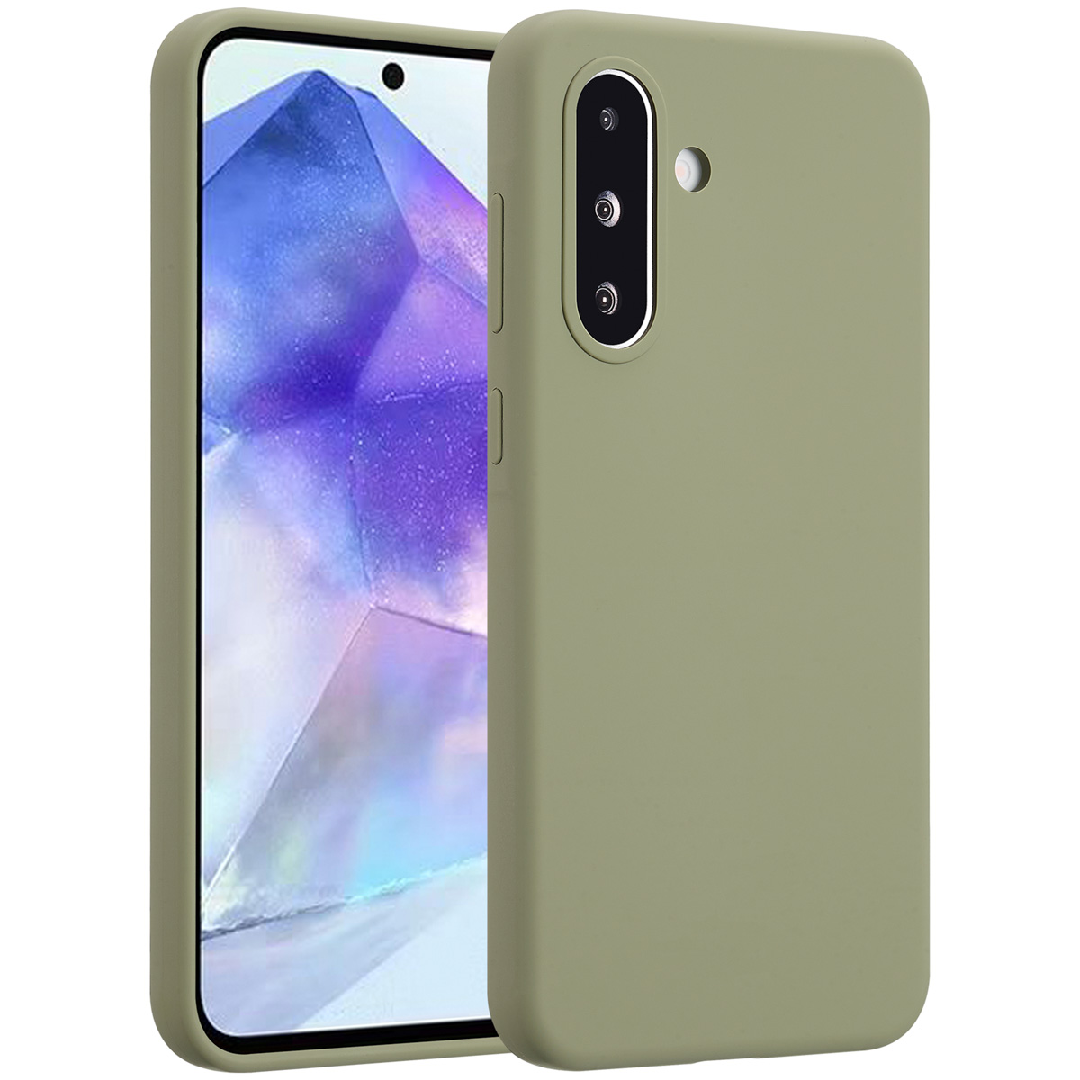 Accezz Liquid Silikoncase für das Samsung Galaxy A36 / A56 - Cooper Green