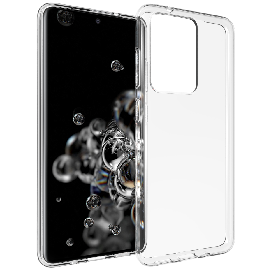 Accezz Clear TPU Backcover für das Samsung Galaxy S20 Ultra - Transparent