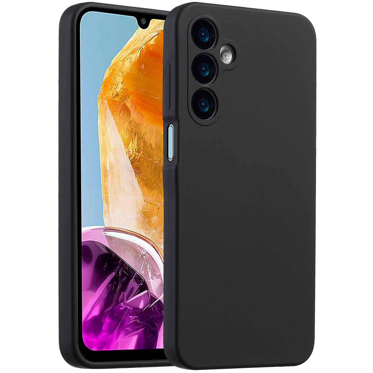 Accezz Liquid Silikoncase für das Samsung Galaxy A16 - Schwarz