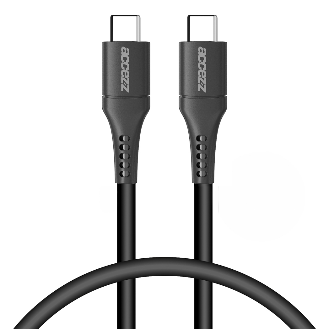 Accezz USB-C- auf USB-C-Kabel - 0,2 m - Schwarz Accezz USB-C- auf USB-C-Kabel - 0,2 m - Schwarz