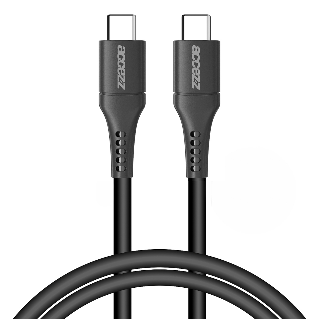Accezz USB-C- auf USB-C-Kabel - 1 m - Schwarz
