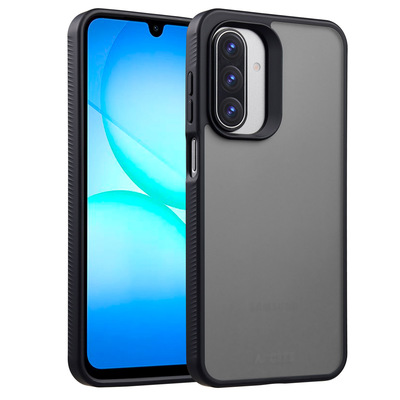 Accezz Rugged Frosted Back Cover für das Samsung Galaxy A17 (5G) / (4G) - Schwarz