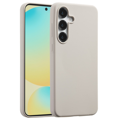 Accezz Liquid Silikoncase mit MagSafe für das Samsung Galaxy S25 FE - Stone