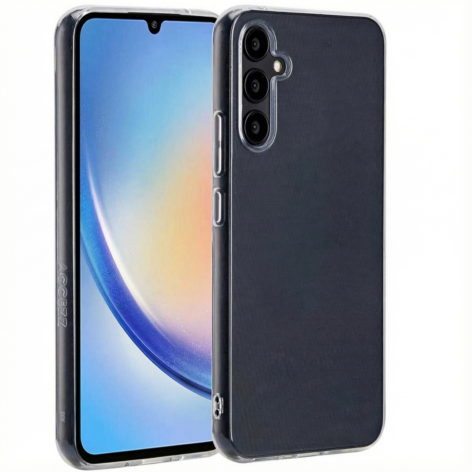 Accezz 100% recyceltes TPU Clear Cover für das Samsung Galaxy A34 (5G) - Transparent