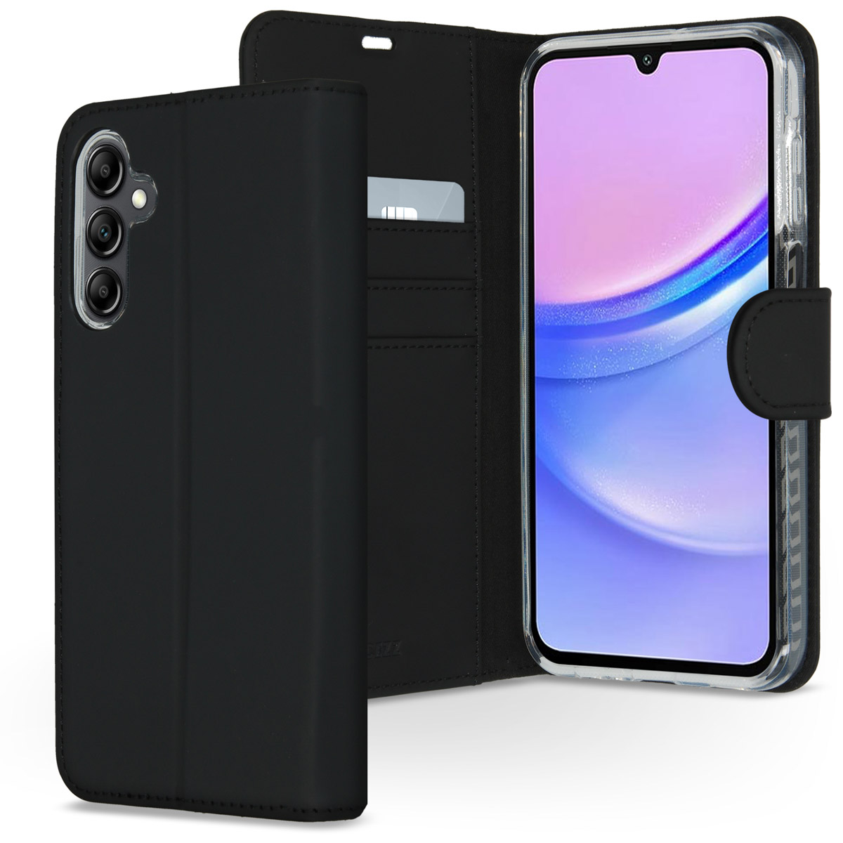 Accezz Wallet TPU Klapphülle Samsung Galaxy A15 (5G/4G) - Schwarz