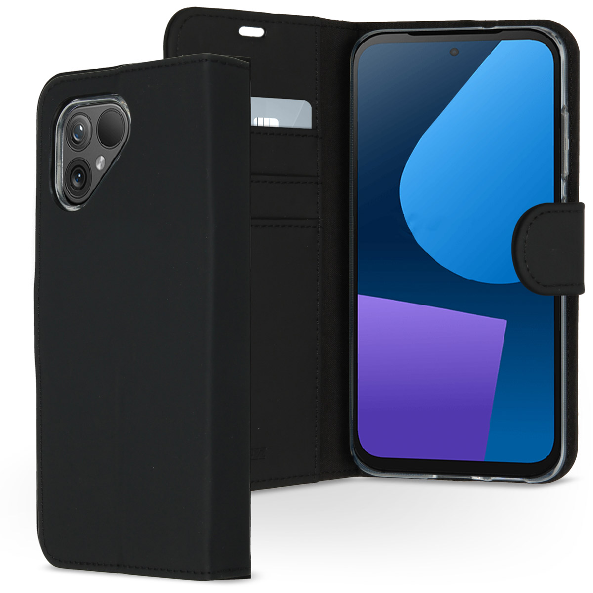 Accezz Wallet TPU Klapphülle Fairphone 5 - Schwarz