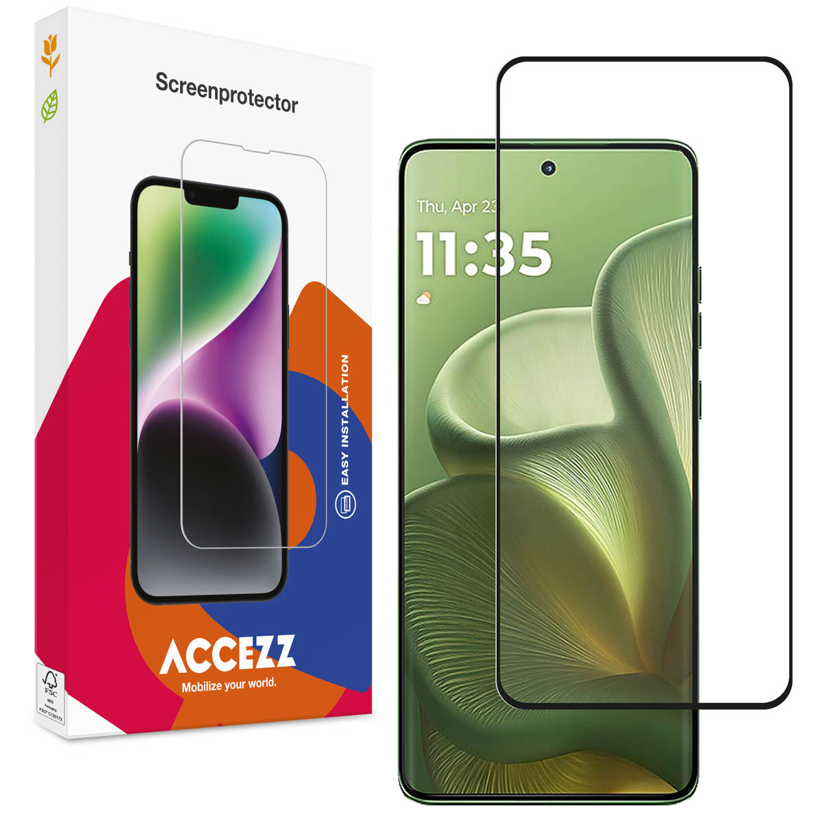 Accezz Screen Protector aus gehärtetem Glas Motorola Edge 60 Pro